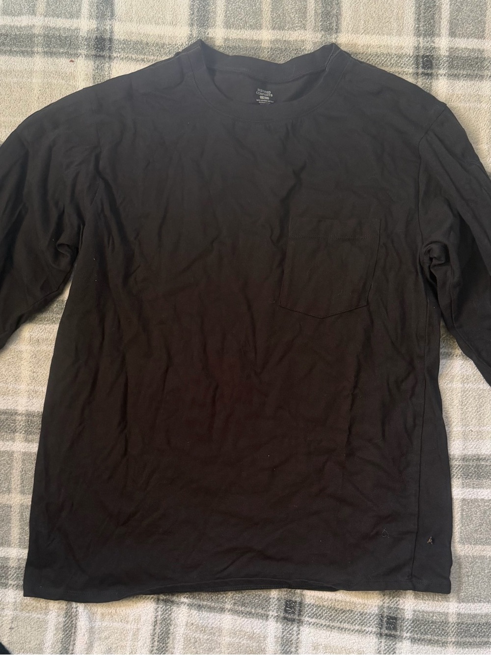 & Other Stories Black Long Sleeve Pocket Tee